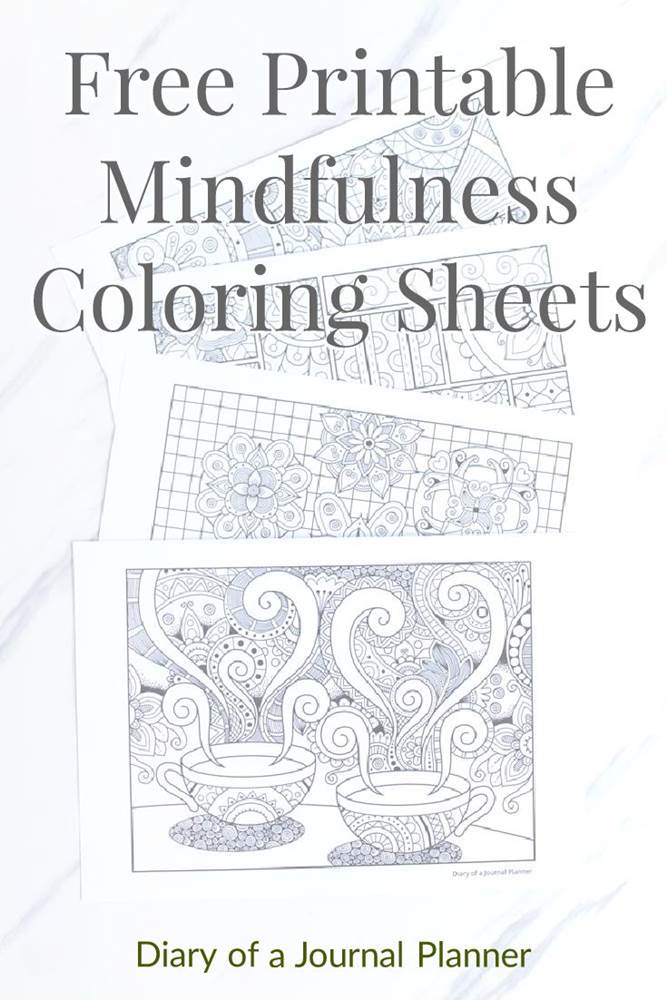 Free printable mindfulness colouring sheets