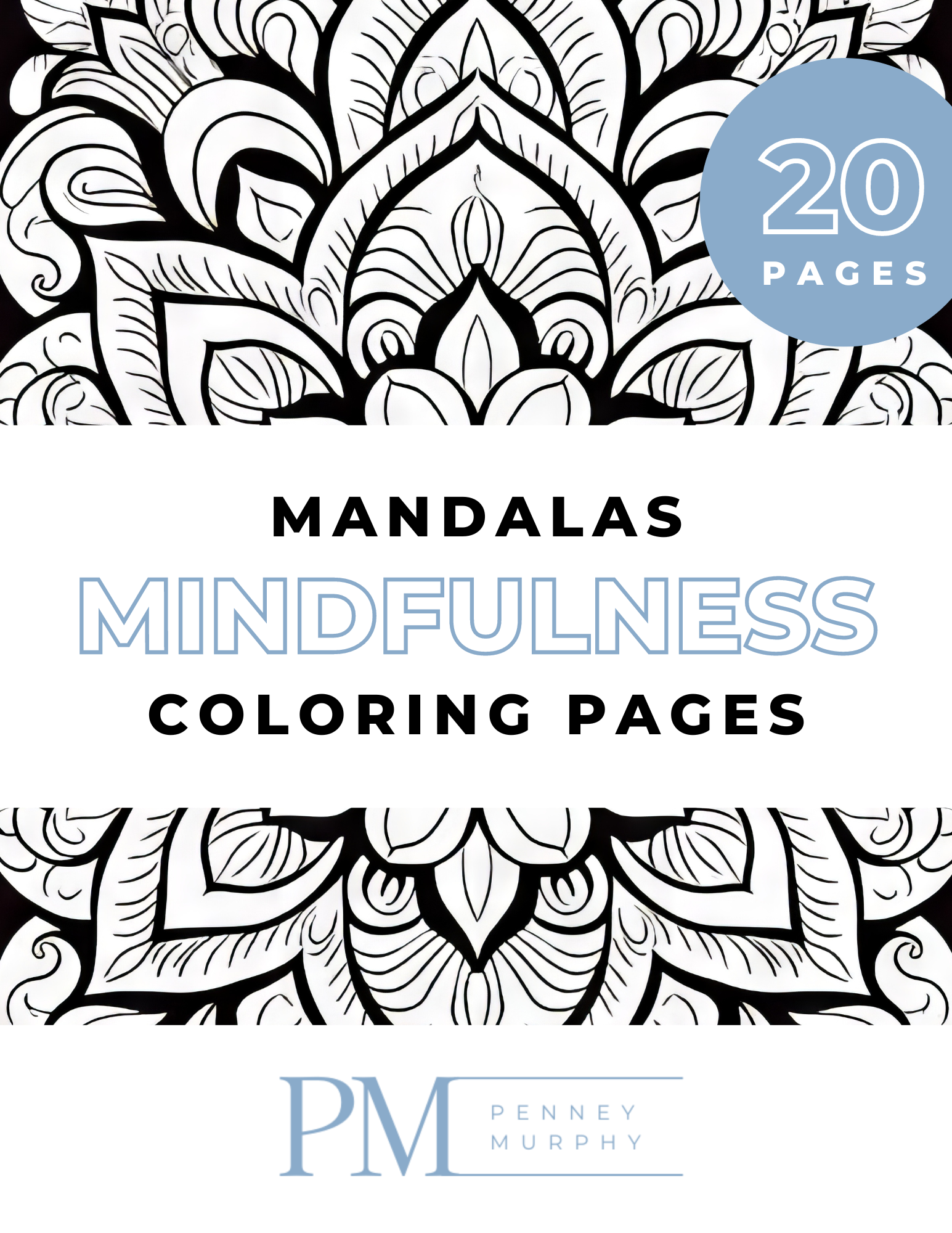 Mandala mindfulness coloring pages