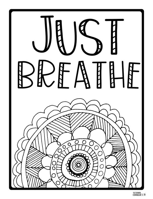 Mindfulness coloring pages