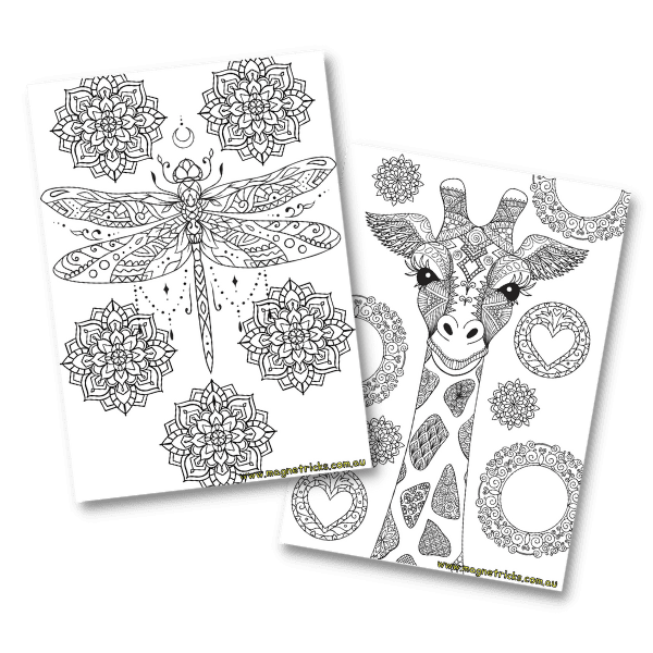 Mindfulness colouring in printable download â