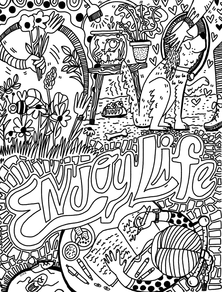 Mindfulness coloring pages