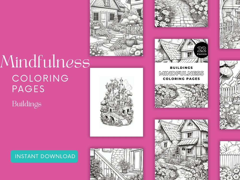 Mindfulness coloring pages for adults