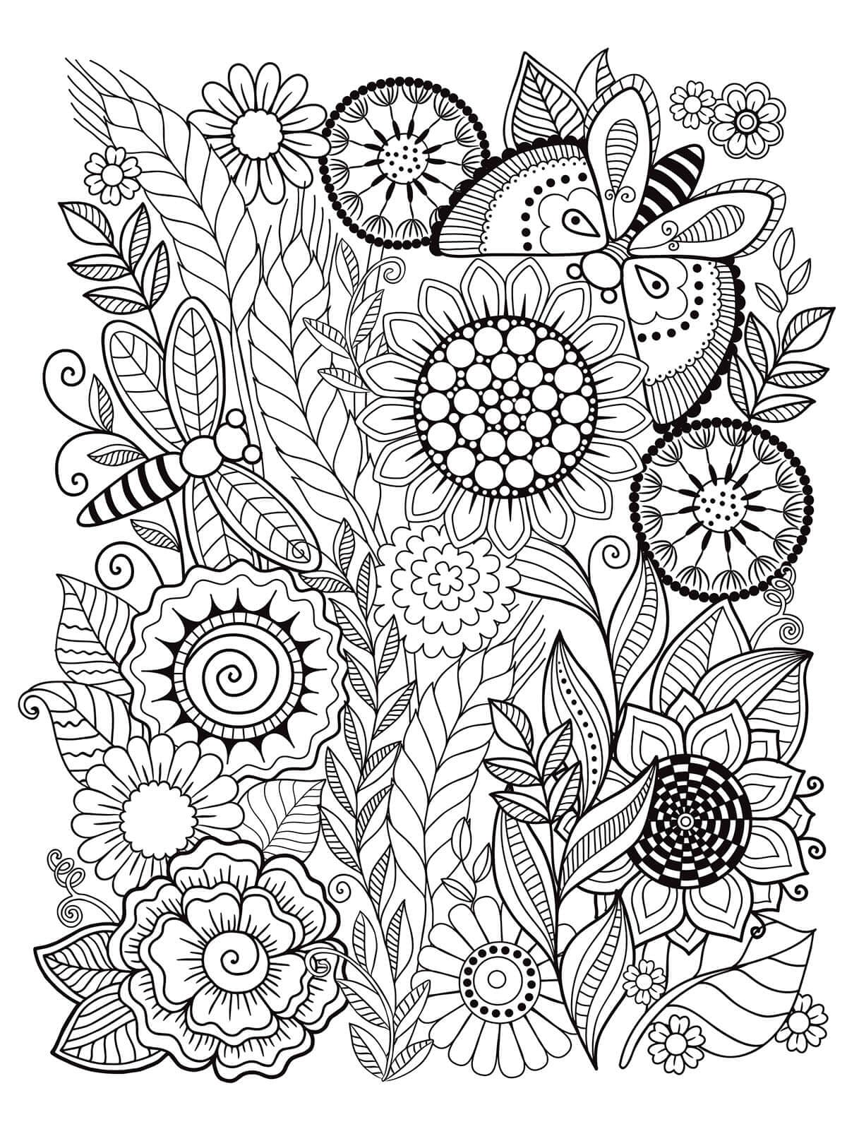 Mindfulness coloring pages