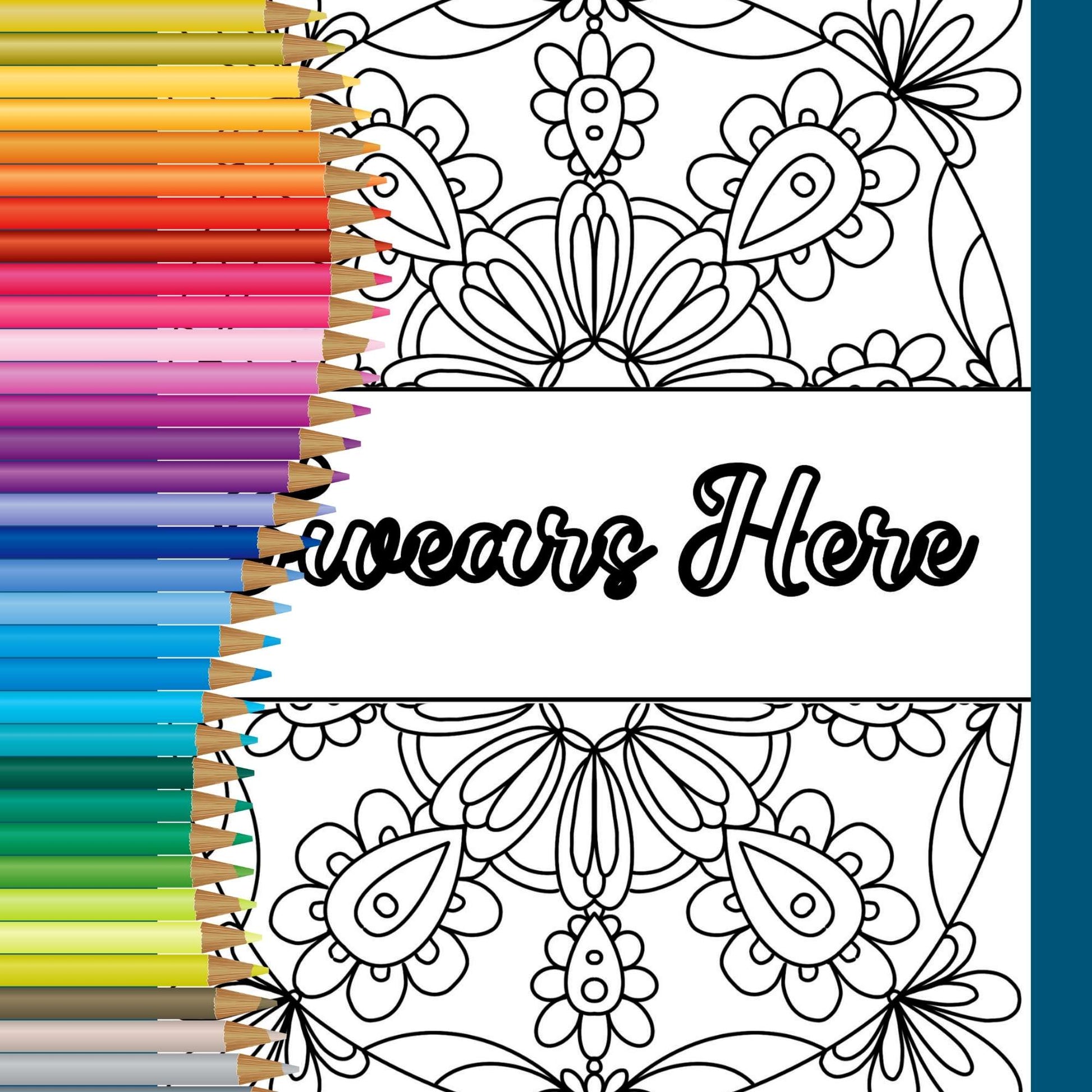 Mindfulness colouring sheets with swear words