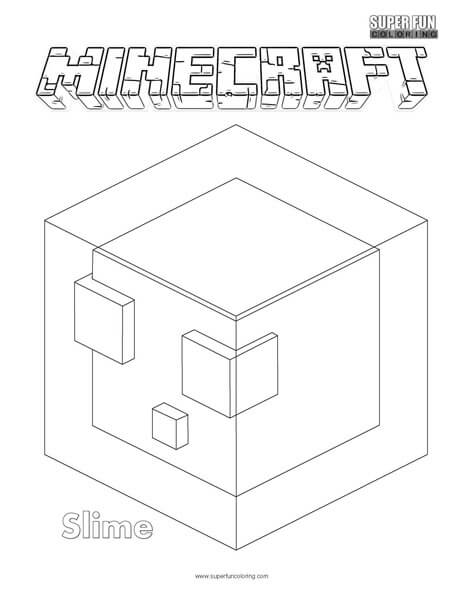 Slime minecraft coloring