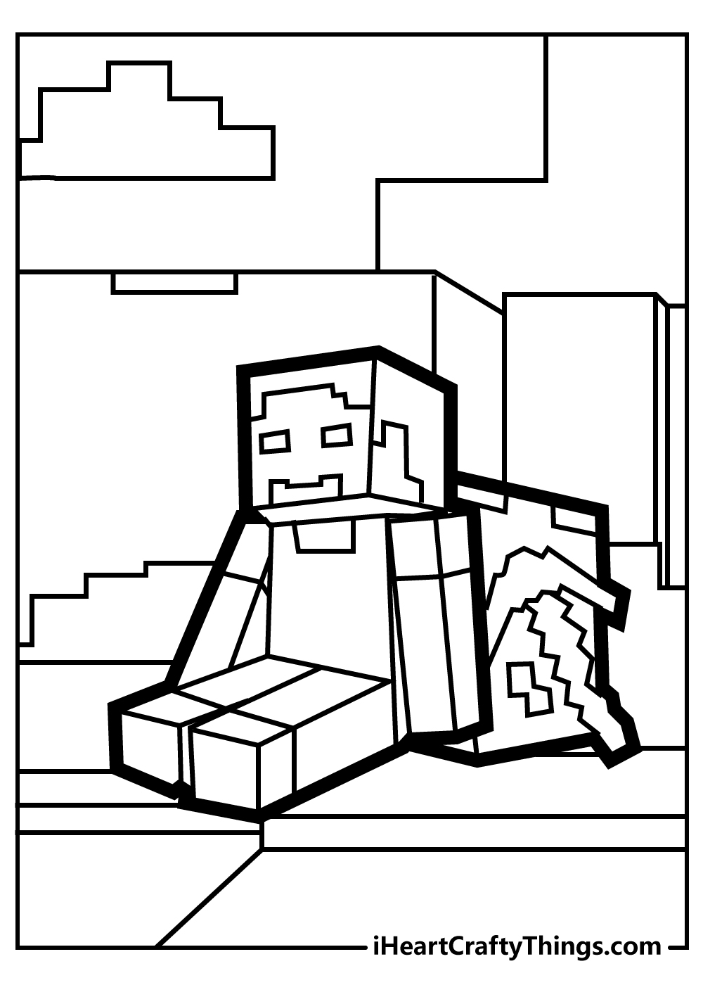 Minecraft coloring pages free printables