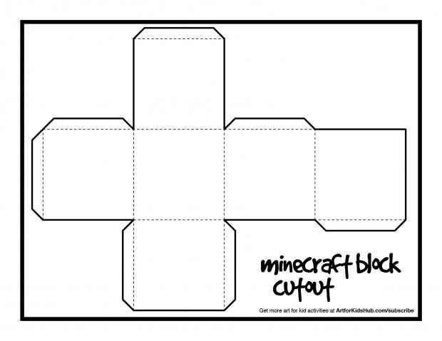 Free papercraft minecraft block cutout minecraft blocks minecraft activities minecraft