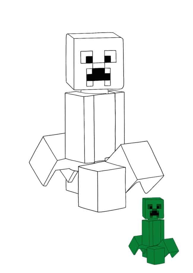 Minecraft coloring pages