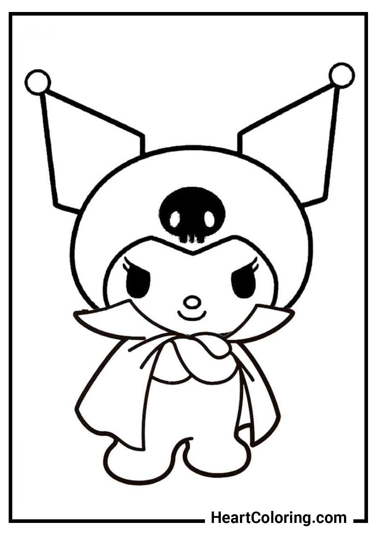 Kuromi free printable coloring pages onegai my melody