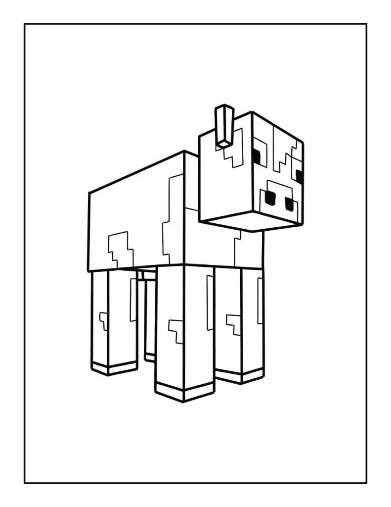 Free minecraft coloring pages for download printable pdf