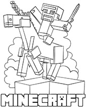 Minecraft coloring pages pictures