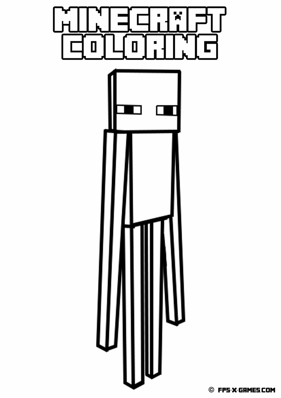 Free minecraft coloring pages to download