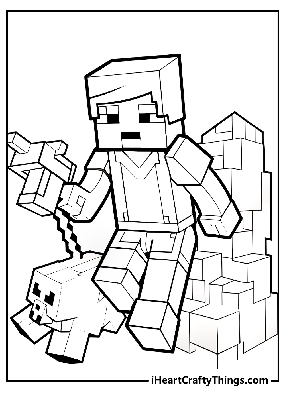 Minecraft coloring pages free printables