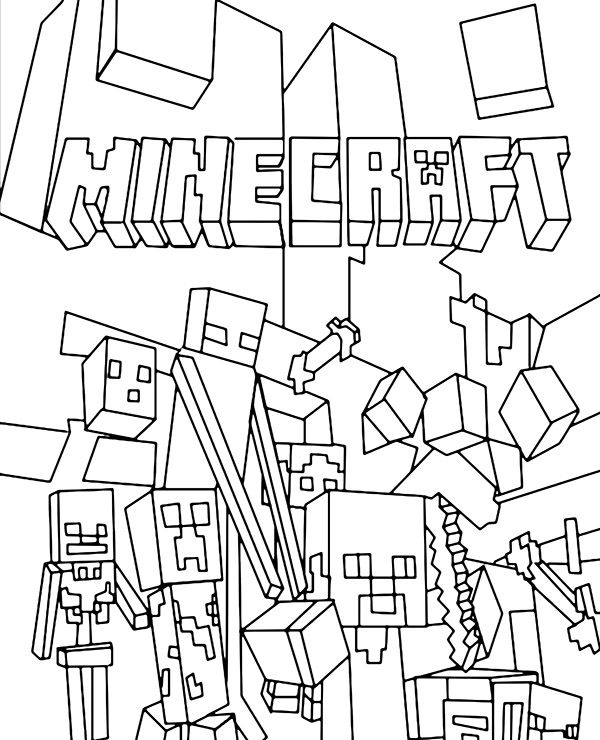 Minecraft printable picture