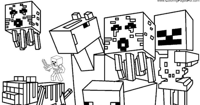 Minecraft coloring pages rcoloringpagespdf