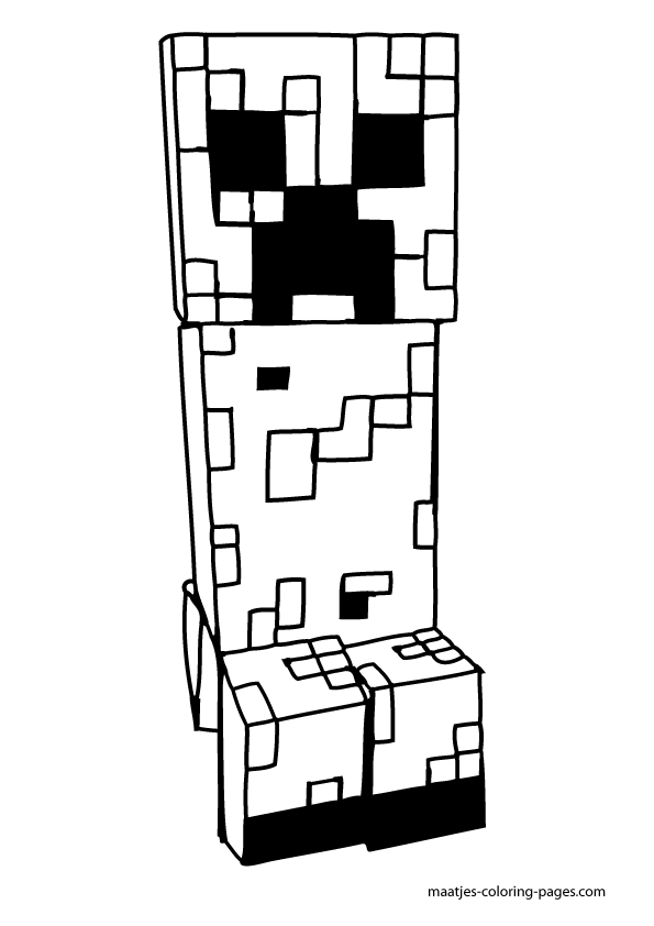 Minecraftcreepercoloringpages creeper minecraft uil kleurplaten gratis kleurplaten