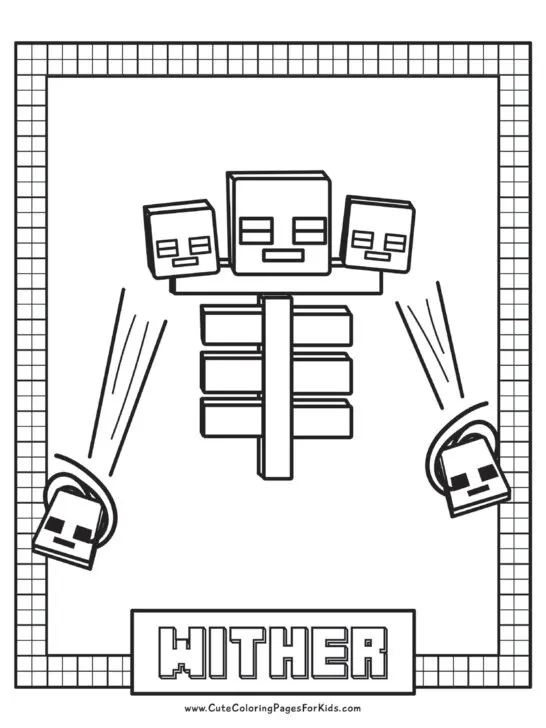 Minecraft coloring pages