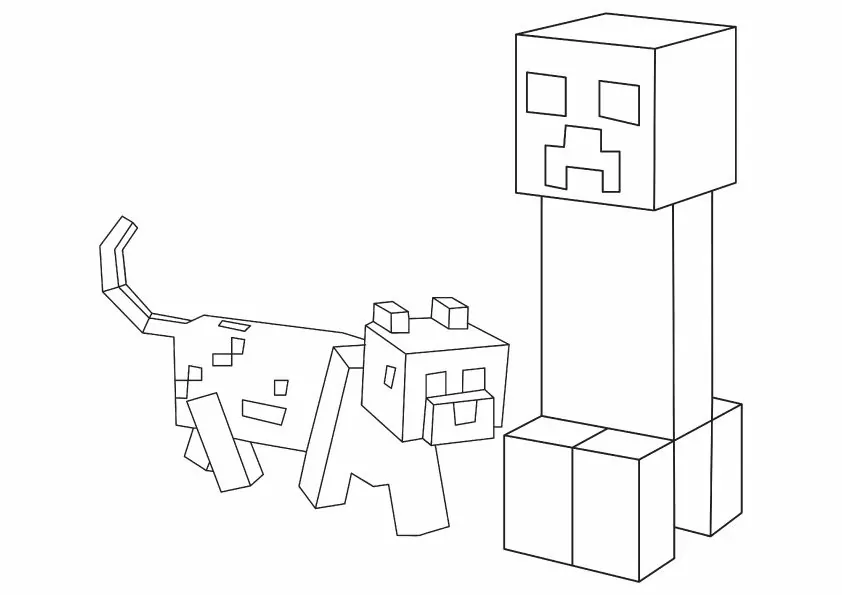 Minecraft creeper malvorlagen