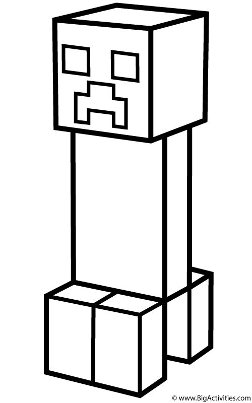 Minecraft coloring pages