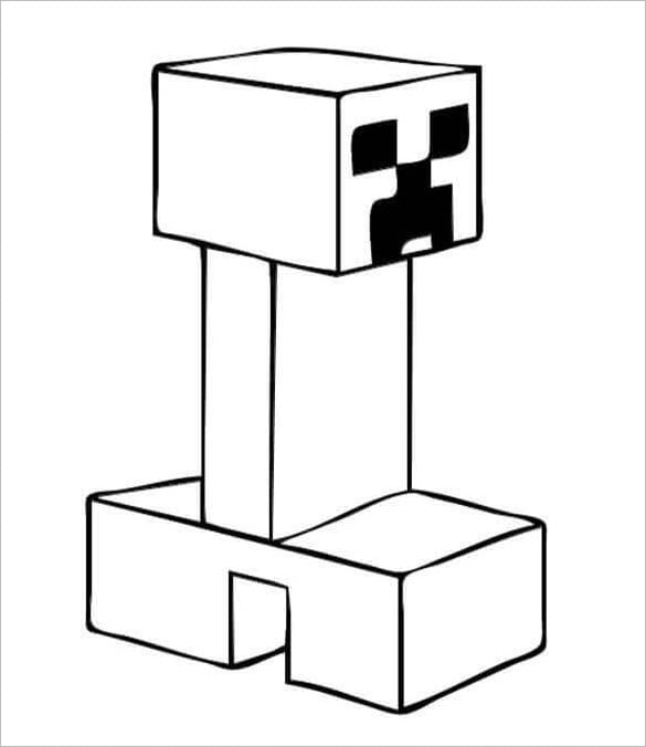 Minecraft coloring pages