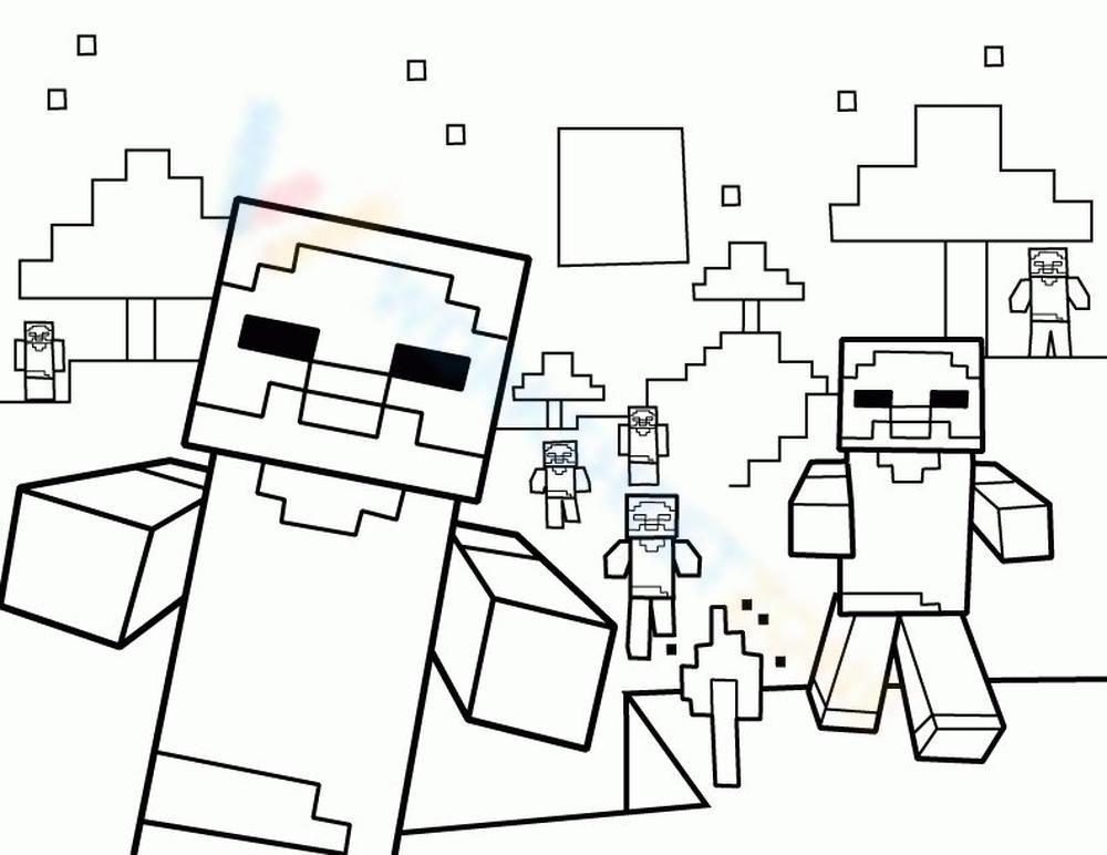 Free printable minecraft coloring pages for all ages