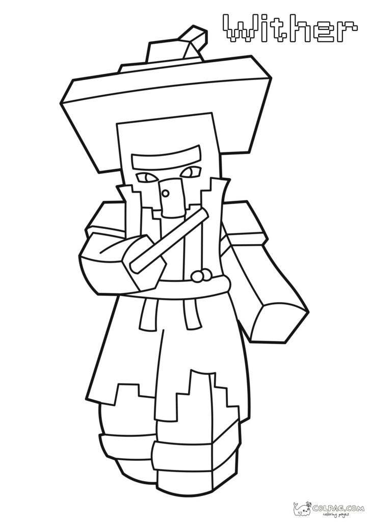 Minecraft printable coloring pages for free