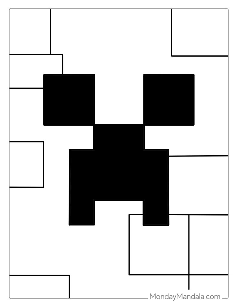 Minecraft coloring pages free pdf printables