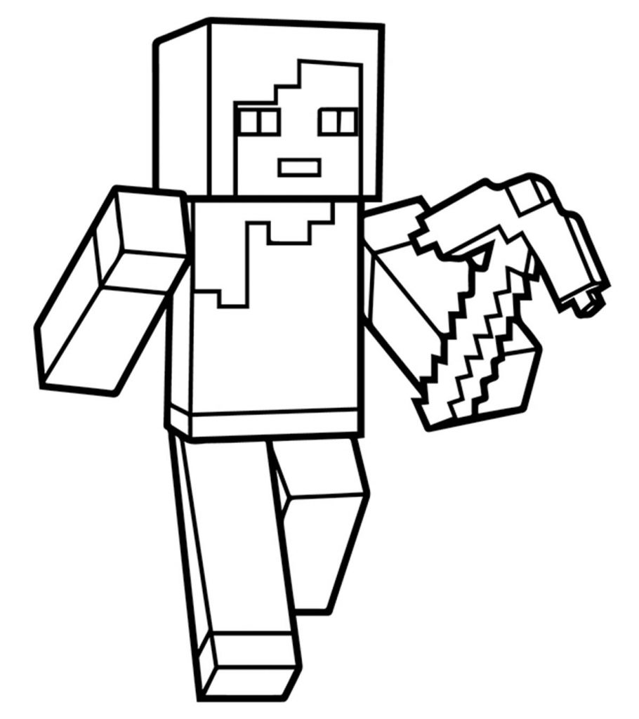 Free printable minecraft coloring pages for toddlers