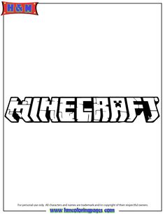 Minecraft coloring pages