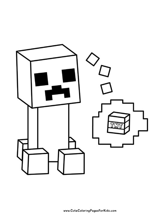 Minecraft coloring pages