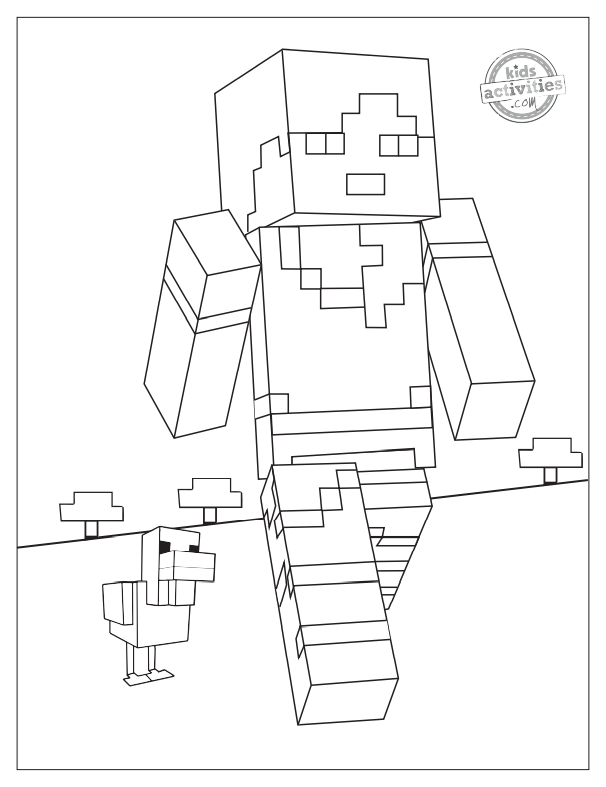 Free printable minecraft coloring pages for kids kids activities blog