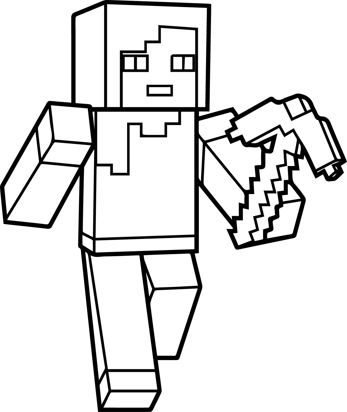 Minecraft coloring pages