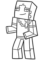 Minecraft coloring pages pictures