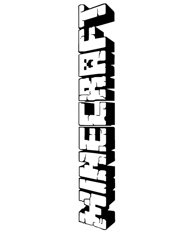 Minecraft logo to print