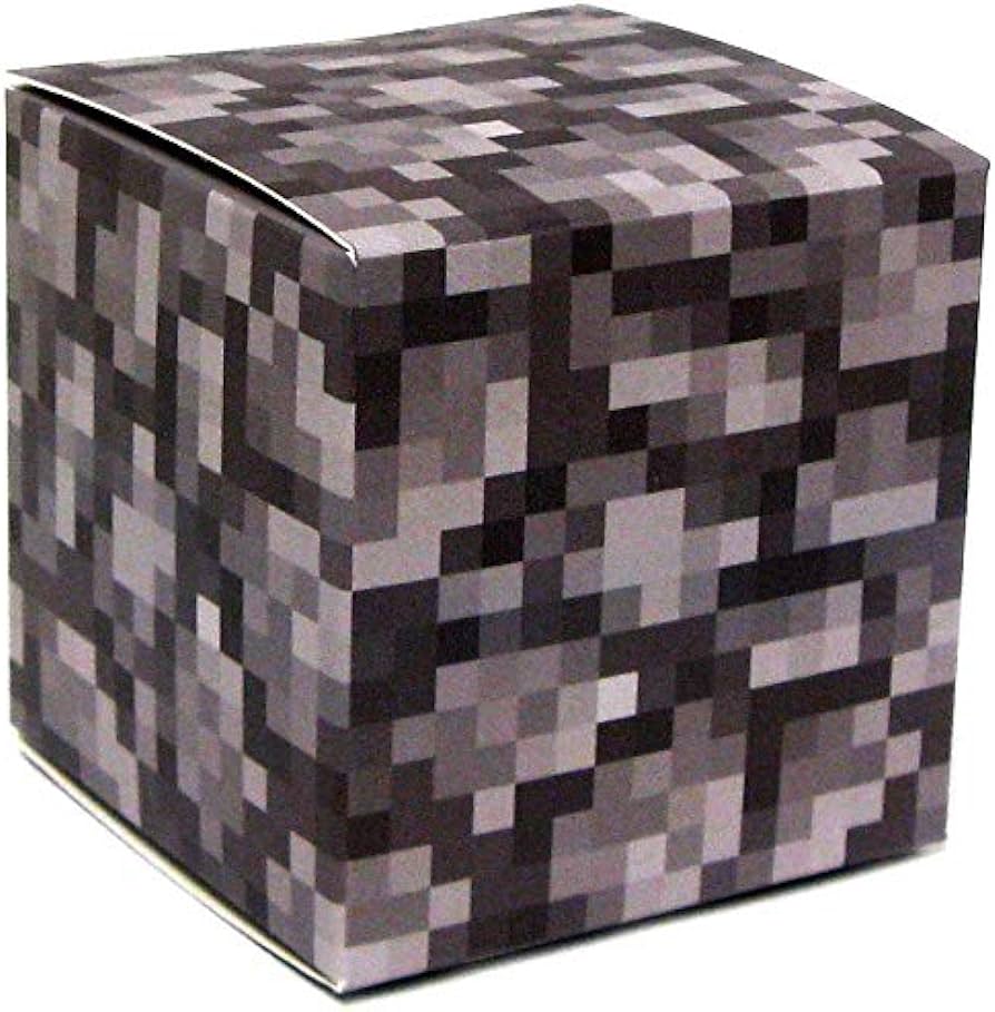 Jazwares minecraft cobblestone block papercraft single piece toys games