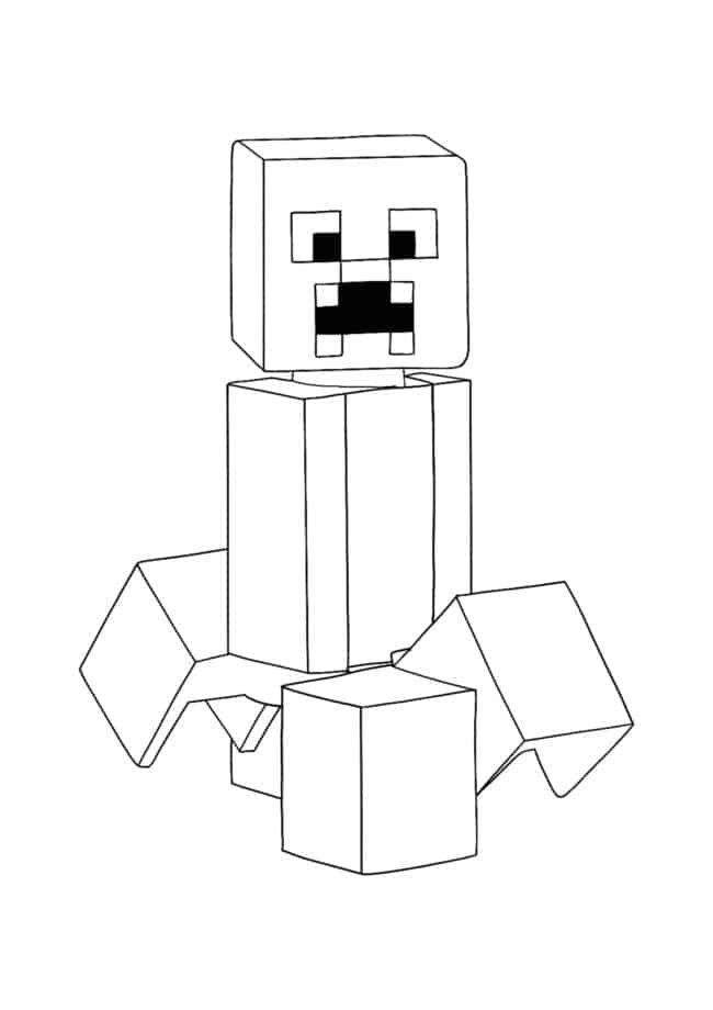 Minecraft coloring pages