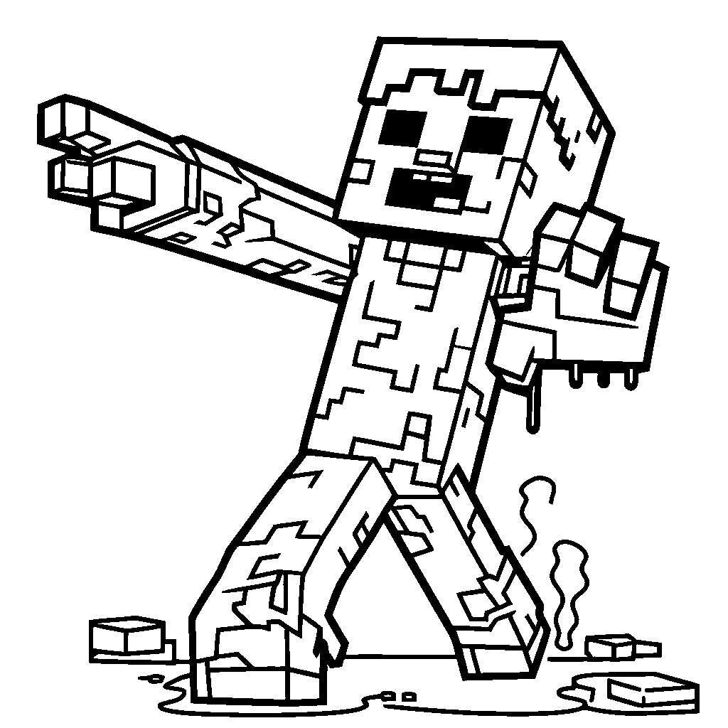 Minecraft coloring pages free minecraft