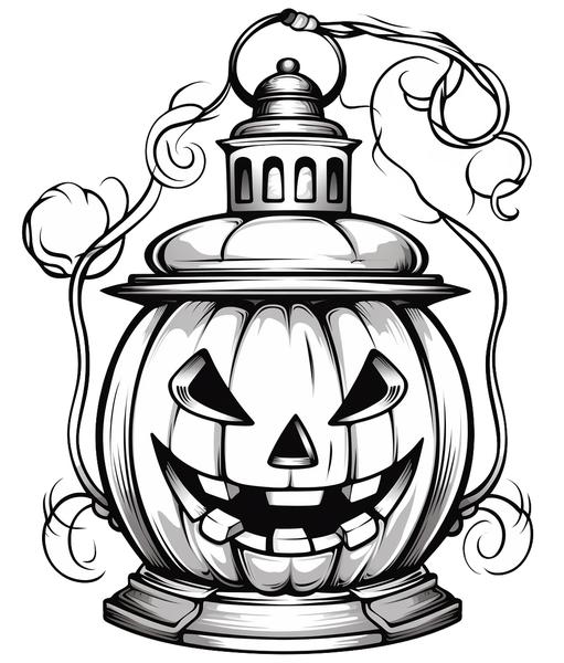 Free printable halloween coloring pages list