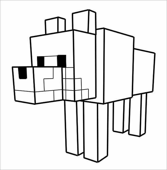 Minecraft coloring pages