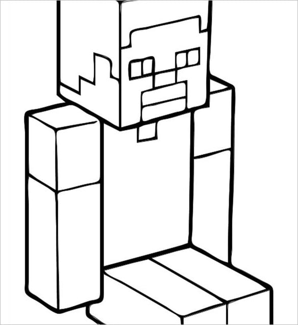 Minecraft coloring pages