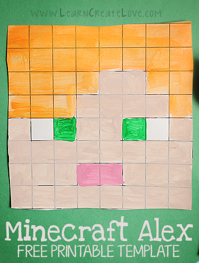 Printable minecraft alex craft