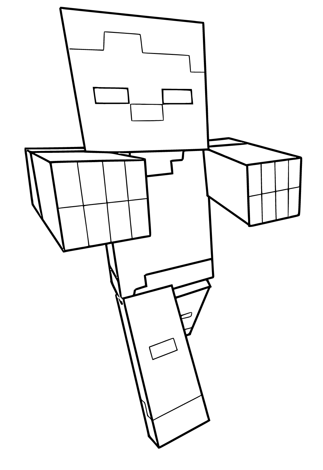 Free printable minecraft sticker coloring page sheet and picture for adults and kids girls and boys