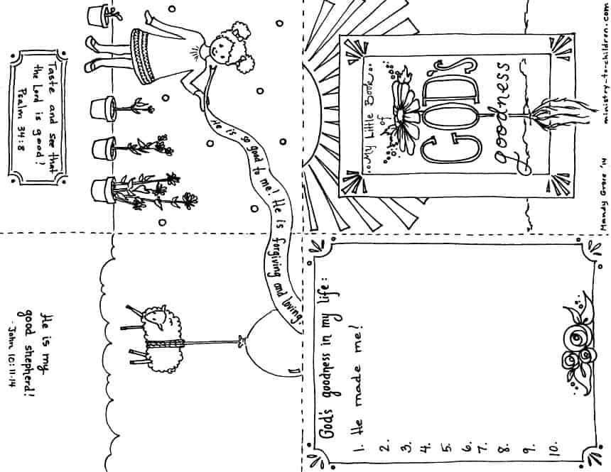 God is good printable mini