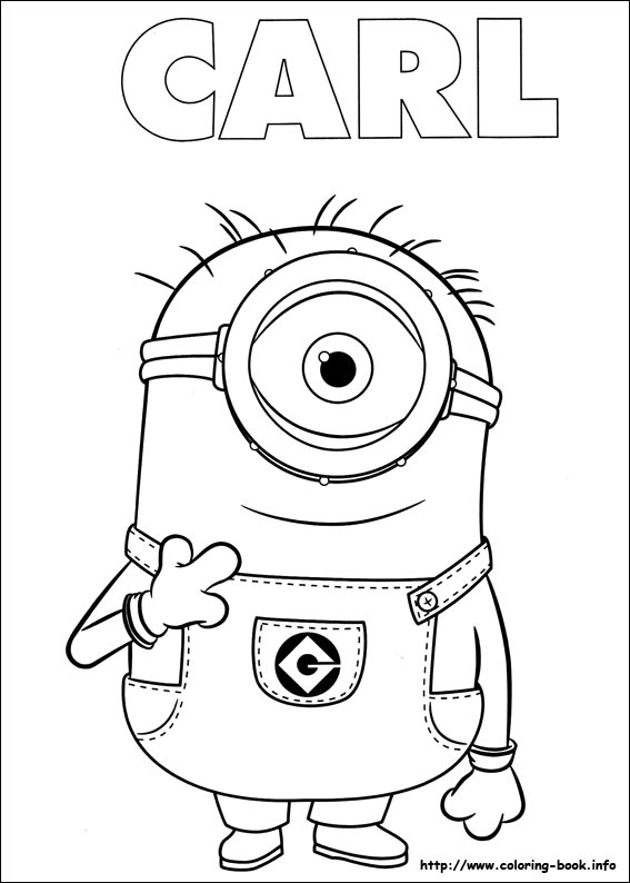 Minions coloring picture