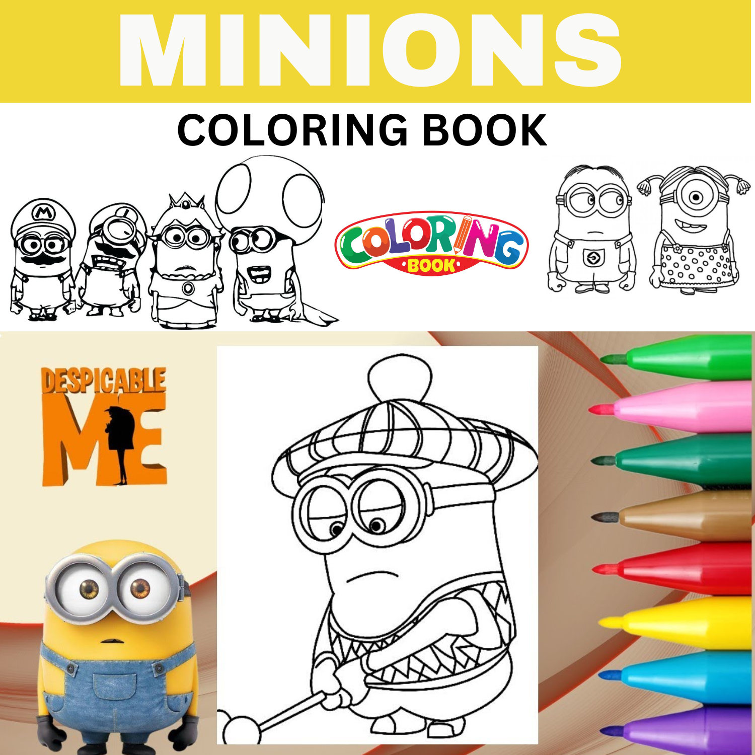 Minions coloring bookkeep your child entertained with our printable minions col made by teachers