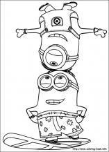 Minions coloring pages on coloring