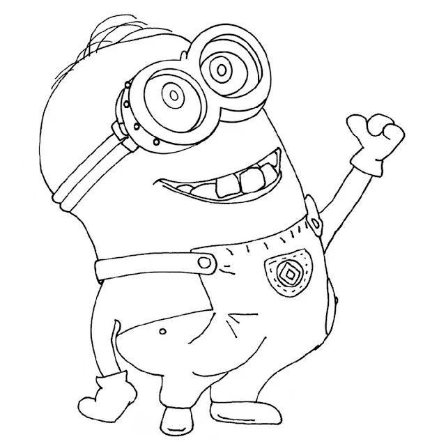 Despicable me and minions free printable coloring pages