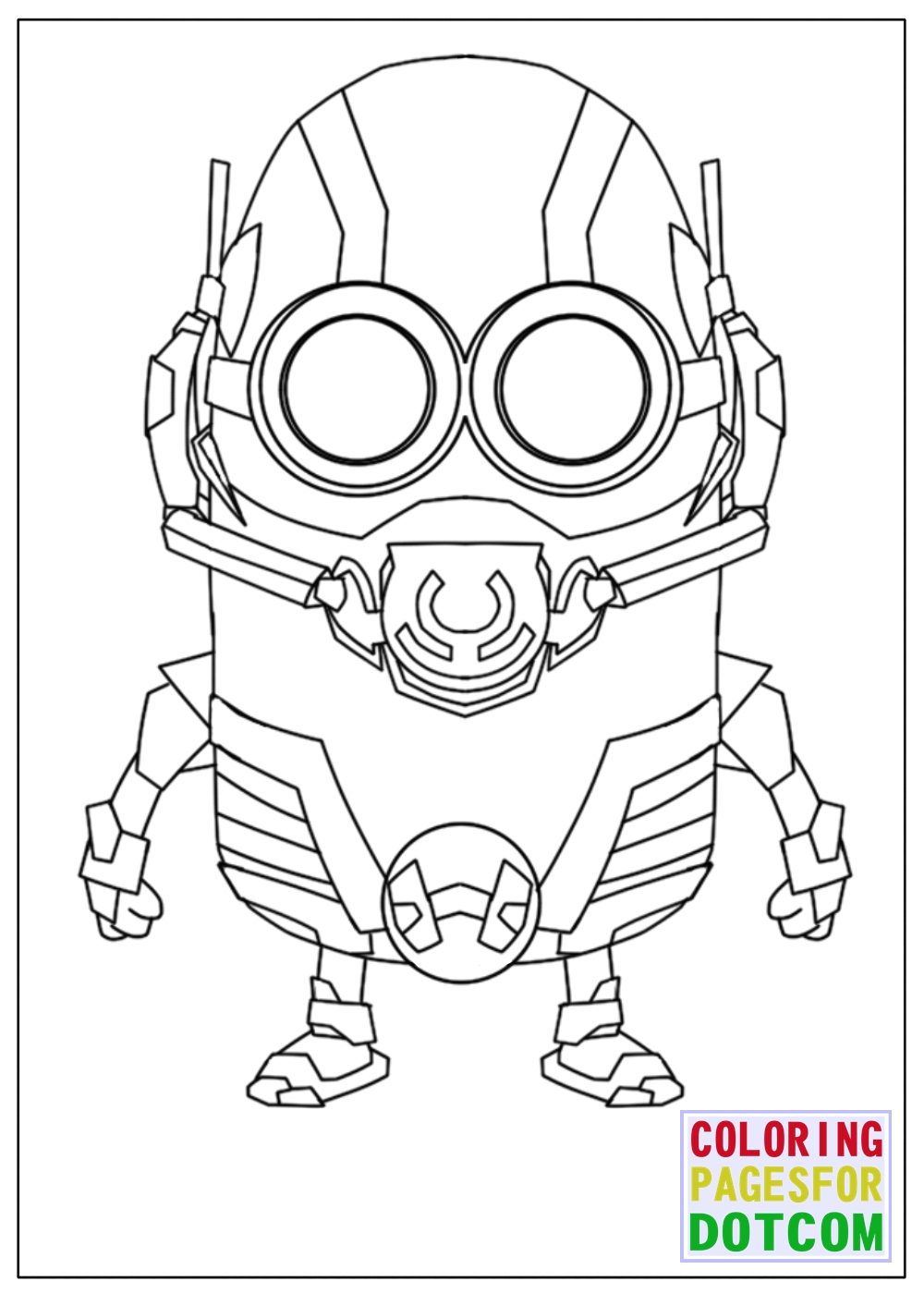 Minion ant man mode coloring pages by blackartist on