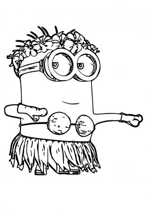 Free printable minions coloring pages for adults and kids