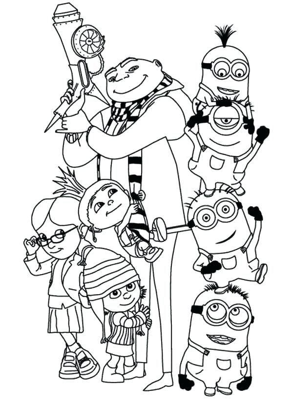 Minion coloring pages printablepdf for kids